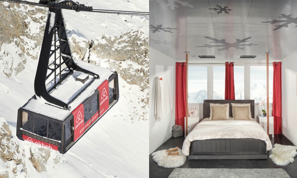 You Can Now Spend A Night At 9,000ft Above The Alps In A Converted Cable Car