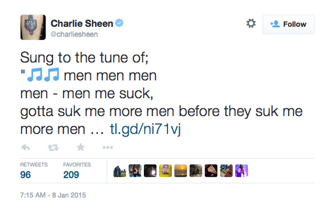 Charlie Sheen Two And A Half Men Tweet 3