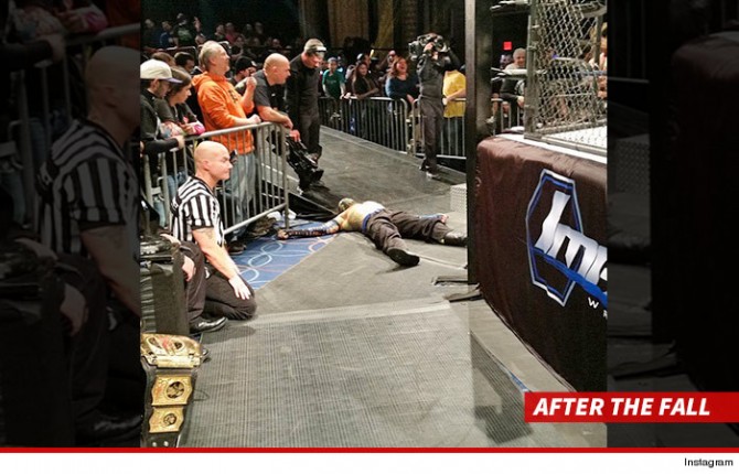 Jeff Hardy Knocked Out