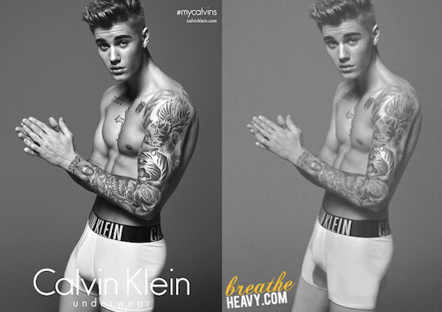 Justin Bieber Unretouched Photographs