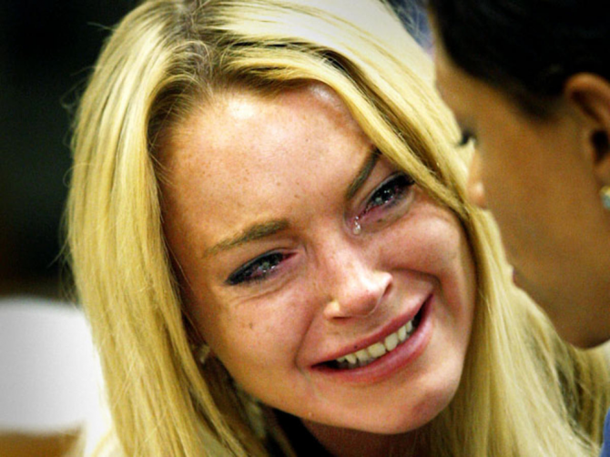 Lindsay Lohan Crying