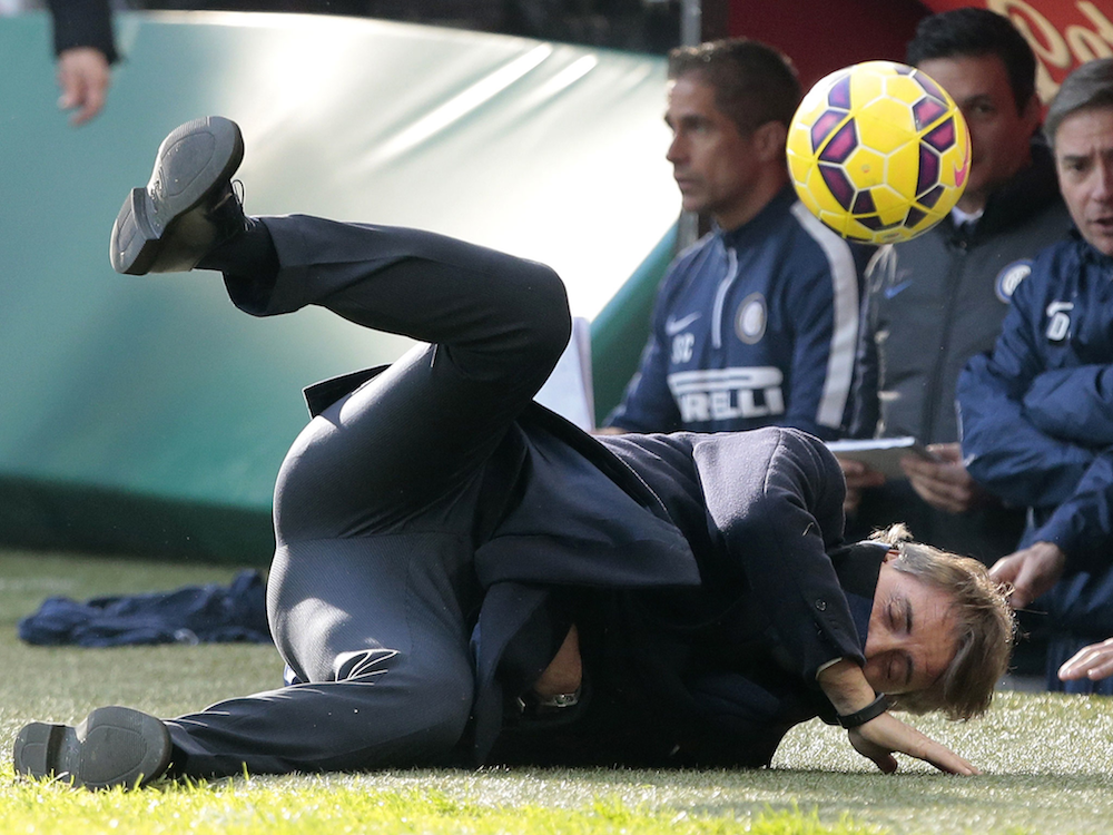 Roberto Mancini Kicked In The Face Ball