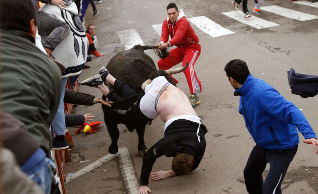 American Student Gored Bulls 1