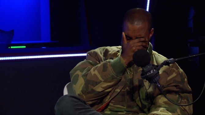 Kanye West Crying