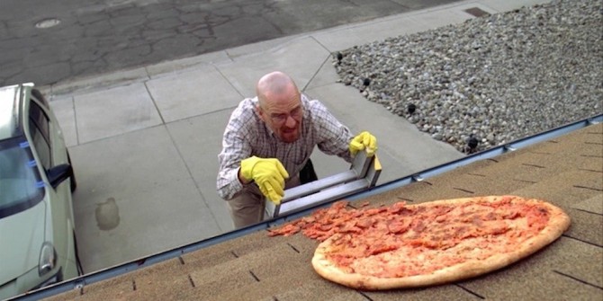 Breaking Bad Pizza On Roof