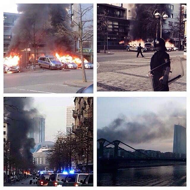 European Central Bank Opening Protests 160