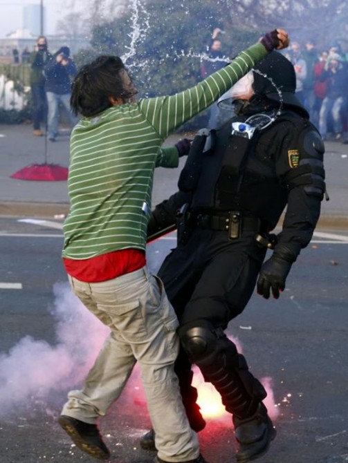 European Central Bank Opening Protests 6