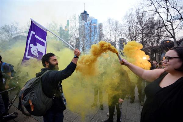 European Central Bank Opening Protests 75