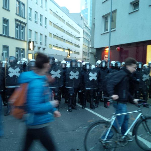 European Central Bank Opening Protests 90