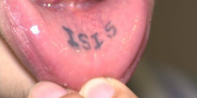 ISIS Lip Tattoo