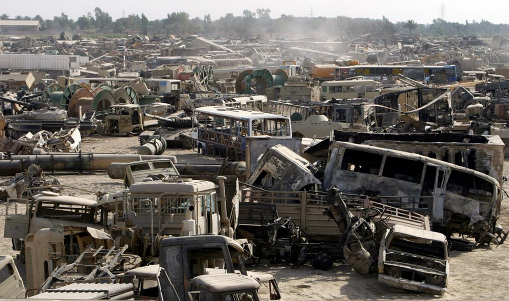 Iraq War In Pictures - Military Vehicles Wrecked