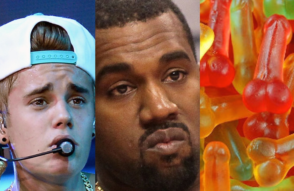 Justin Bieber Kanye West Bag Of Dicks