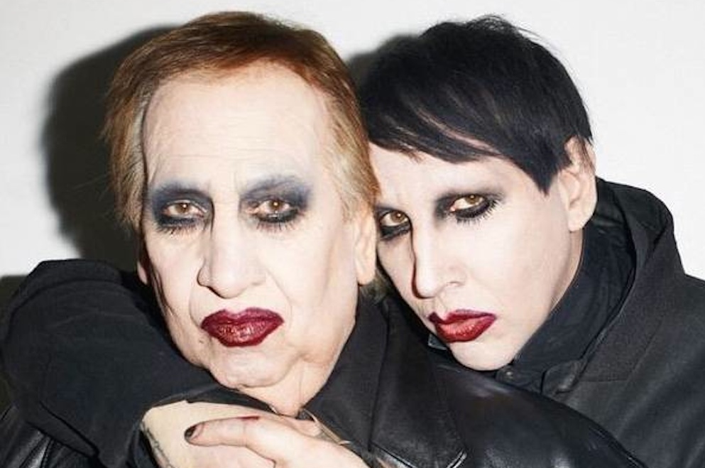 Marilyn Manson And Dad Photoshoot