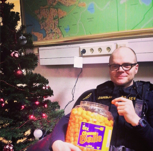 Reykjavik Police Instagram - Cheese Balls