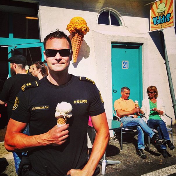 Reykjavik Police Instagram - Ice cream