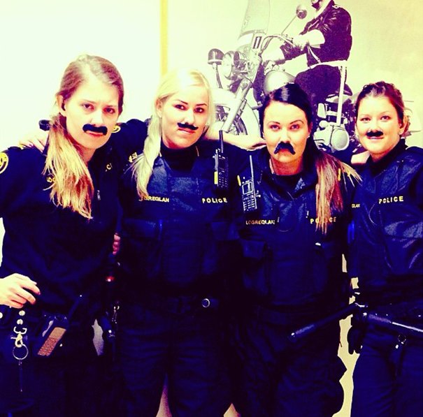 Reykjavik Police Instagram - Ladies With Moustaches