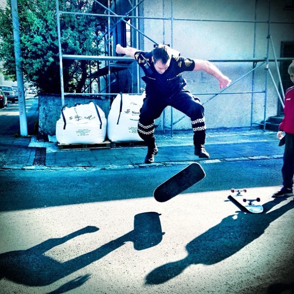 Reykjavik Police Instagram - Skateboard