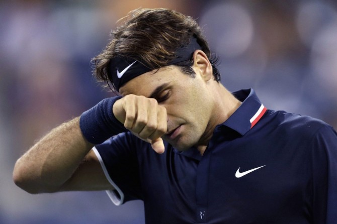 Roger Federer Upset