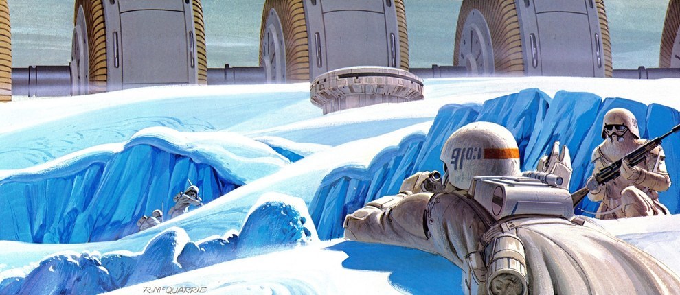 Star Wars Concept Art - Ralph McQuarrie - Ice Planet 2