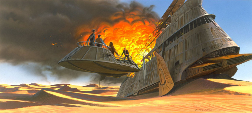 Star Wars Concept Art - Ralph McQuarrie - Sarclac Pit