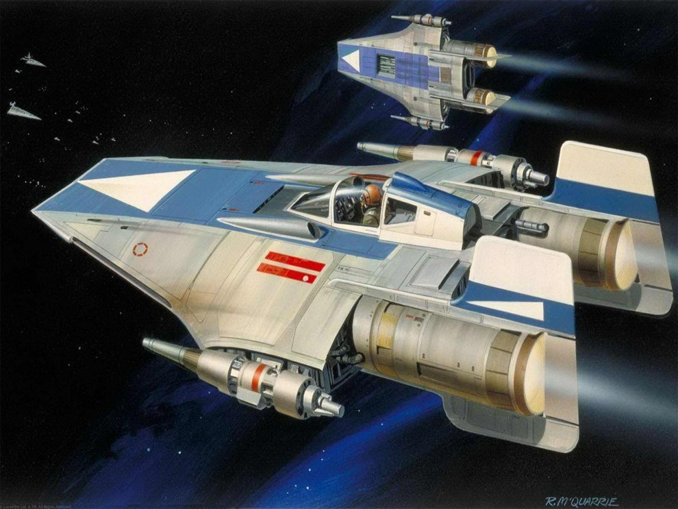 Star Wars Concept Art - Ralph McQuarrie - Shuttle