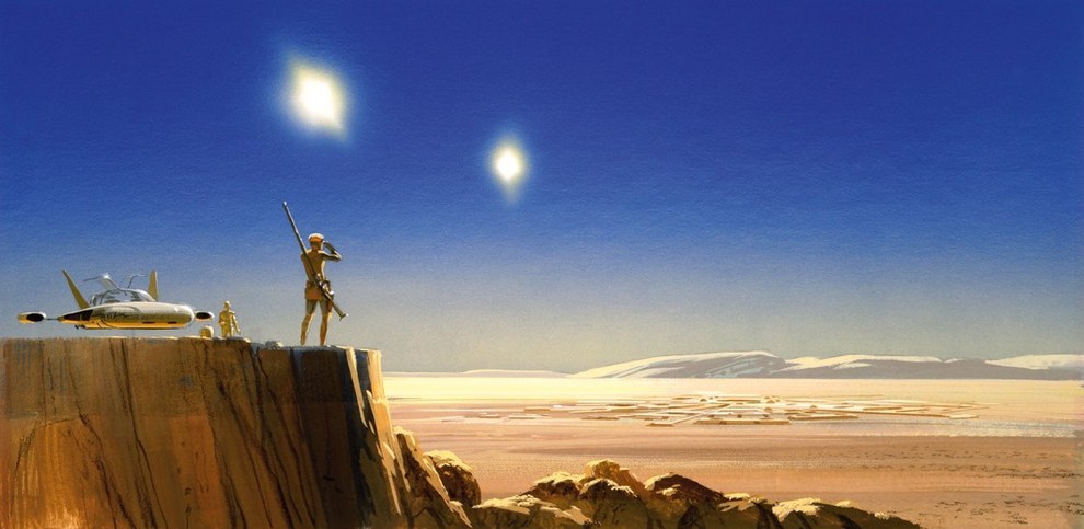 Star Wars Concept Art - Ralph McQuarrie - Two Suns