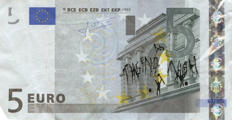 Stefano Hacked Euro Notes - Graffiti