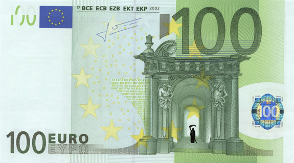 Stefano Hacked Euro Notes - Grim reaper