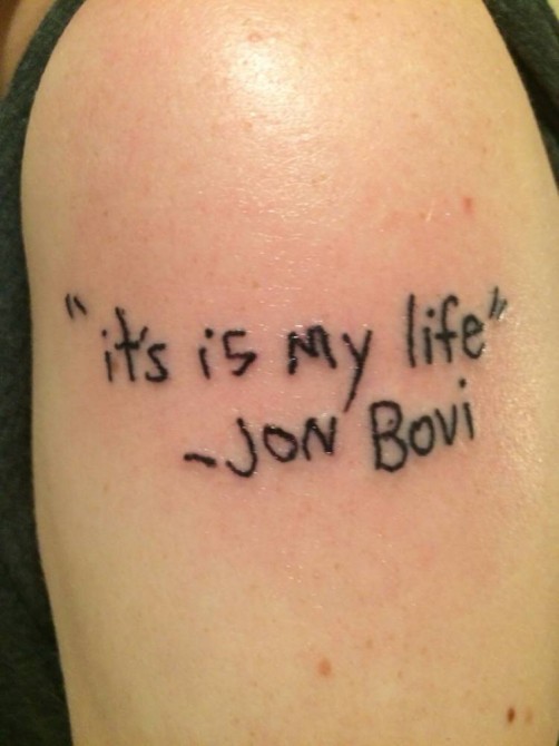 Worst Bon Jovi Tattoo