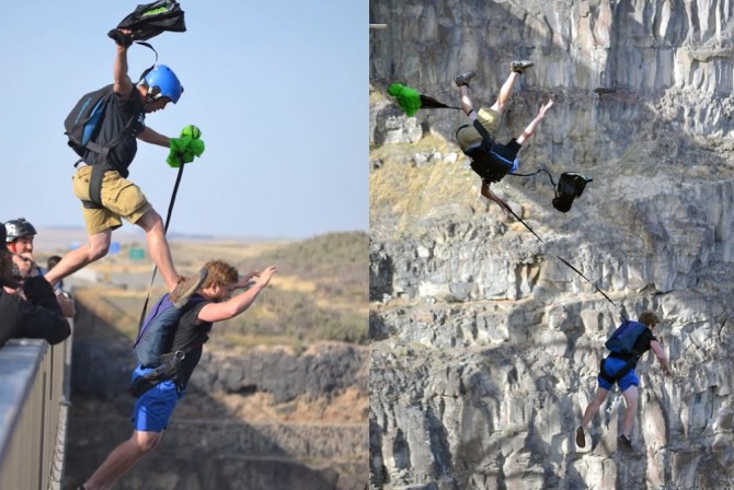 Base Jumpers Break Backs Accident