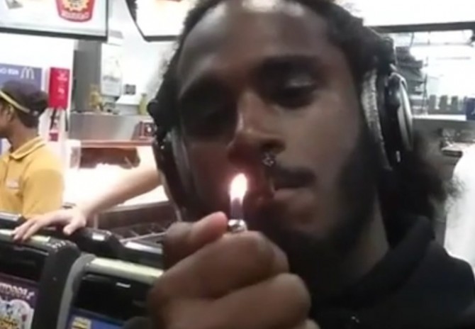 Black The Ripper Smokes Weed McDonald's