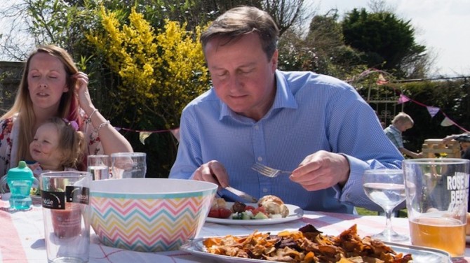 David Cameron Hot Dog Knife And Fork