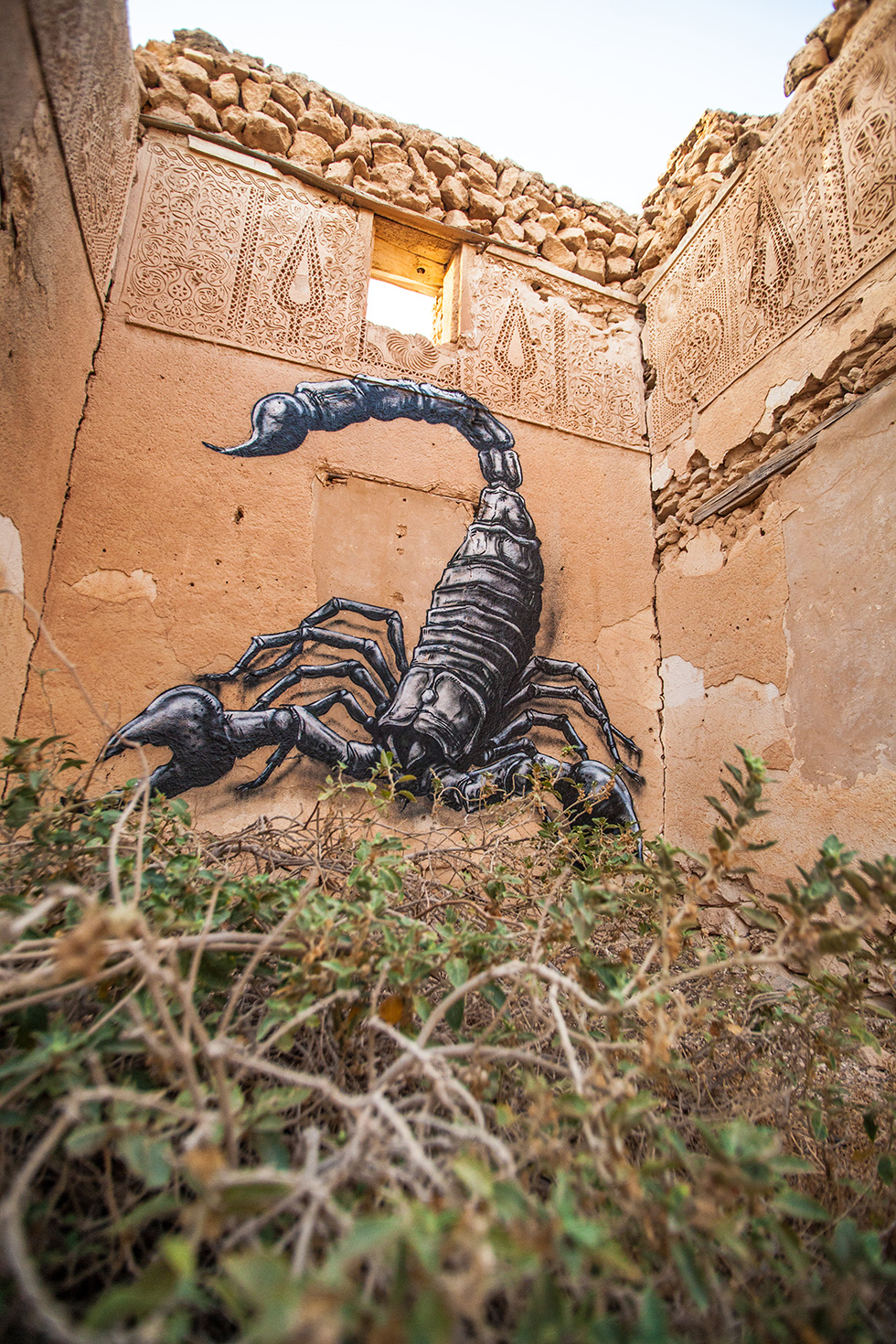 Er-Riadh Street Art Project Tunisia - Scorpion