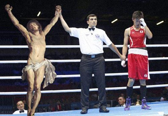 Jesus Doing Everyday Things - Boxer