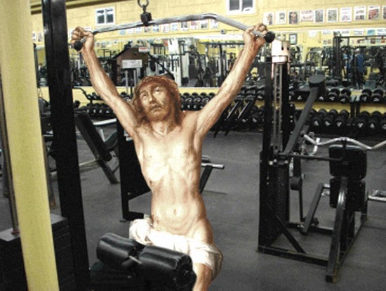 Jesus Doing Everyday Things - Gym
