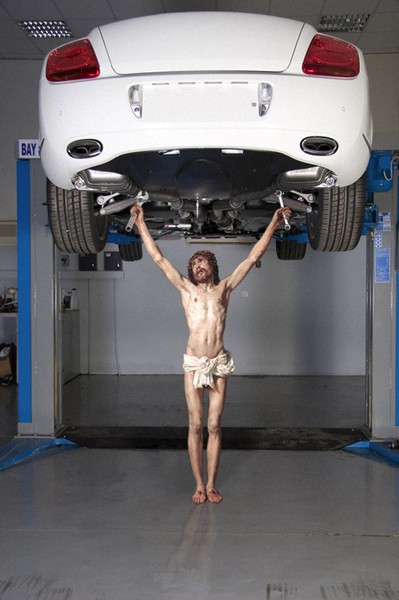 Jesus Doing Everyday Things - Mechanic