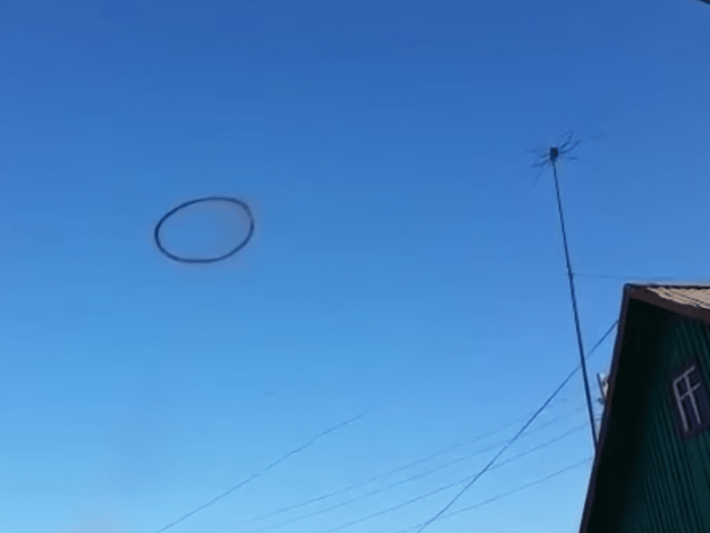 Watch: Weird Black Ring Spotted In Kazakhstani Skies
