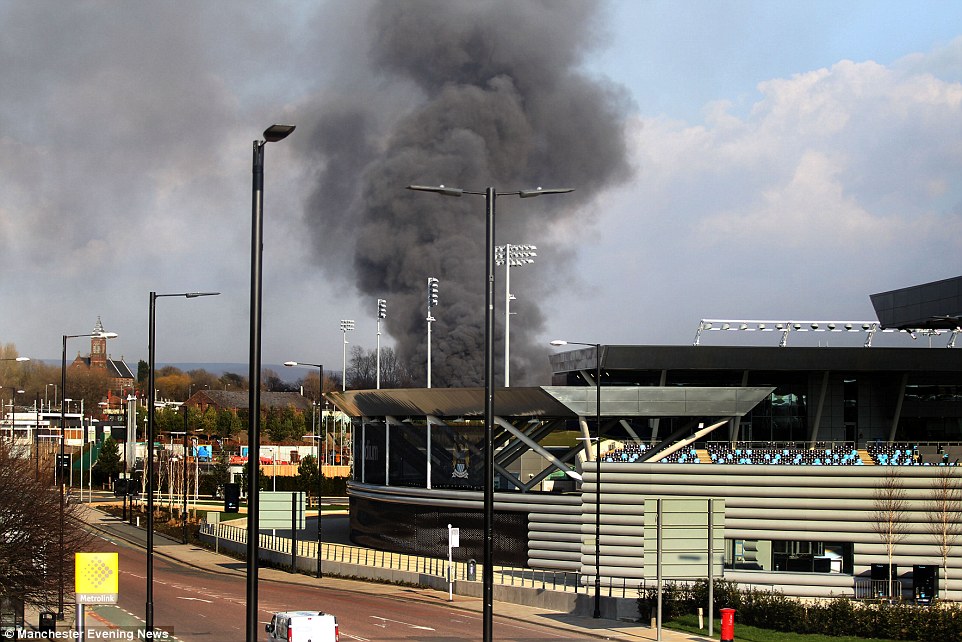 Manchester Aston Canal Foam Chemical Blaze Image