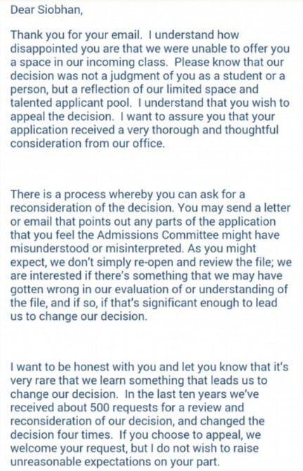 Student Responds To University Rejection Letter With Rejection Of Their 