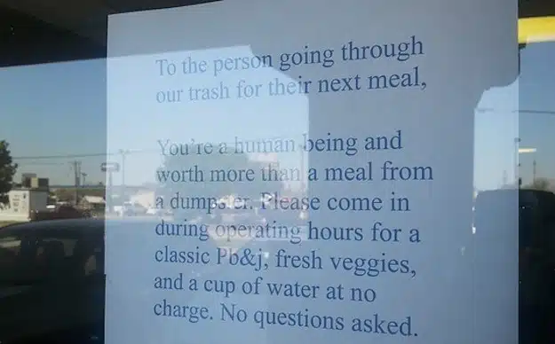 This Sandwich Shop Owner Who Left This Note On The Shop Window Is The Nicest Lady In The World