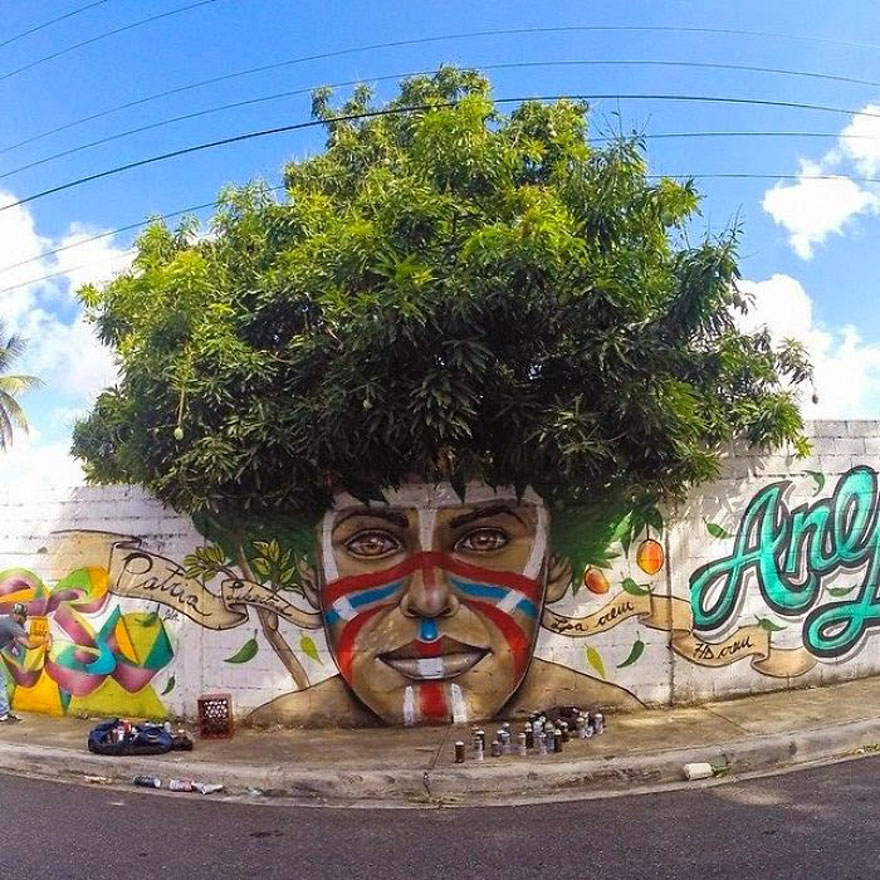 Street Art + Nature - More Hair