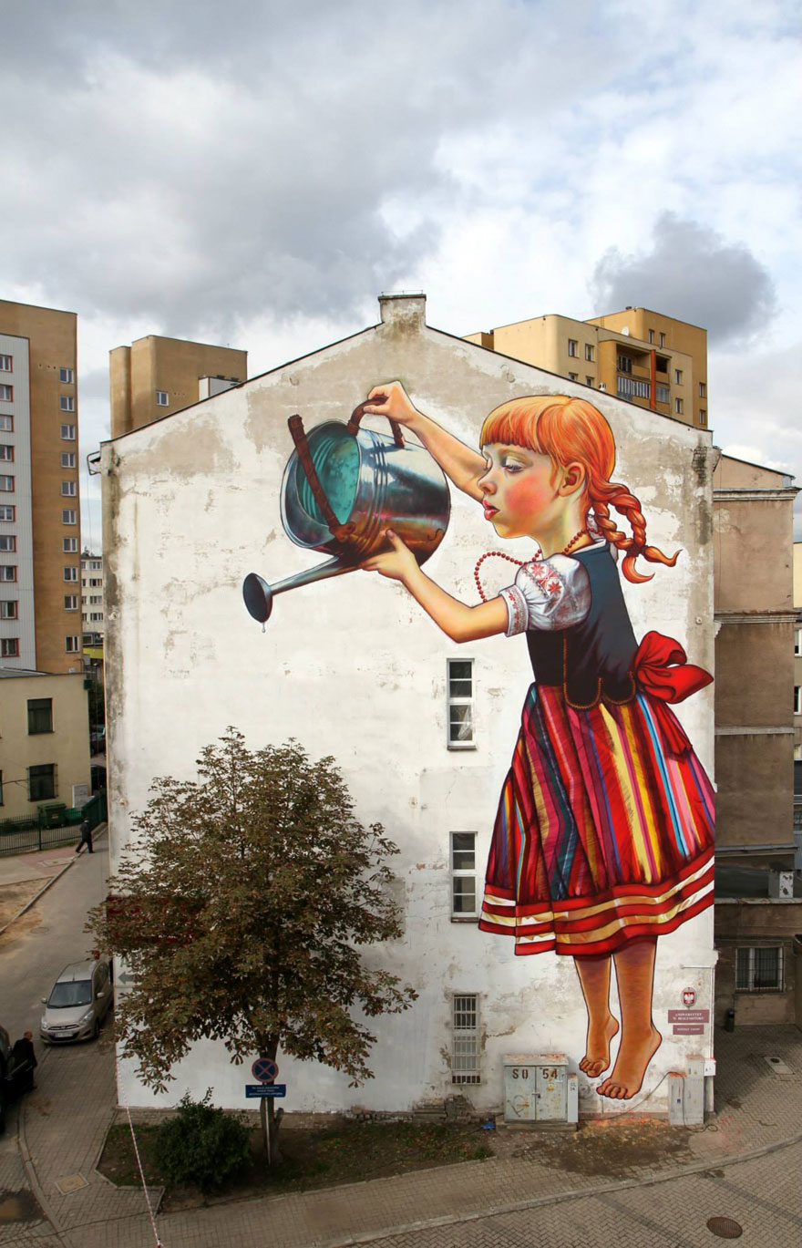 Street Art + Nature - Watering Can