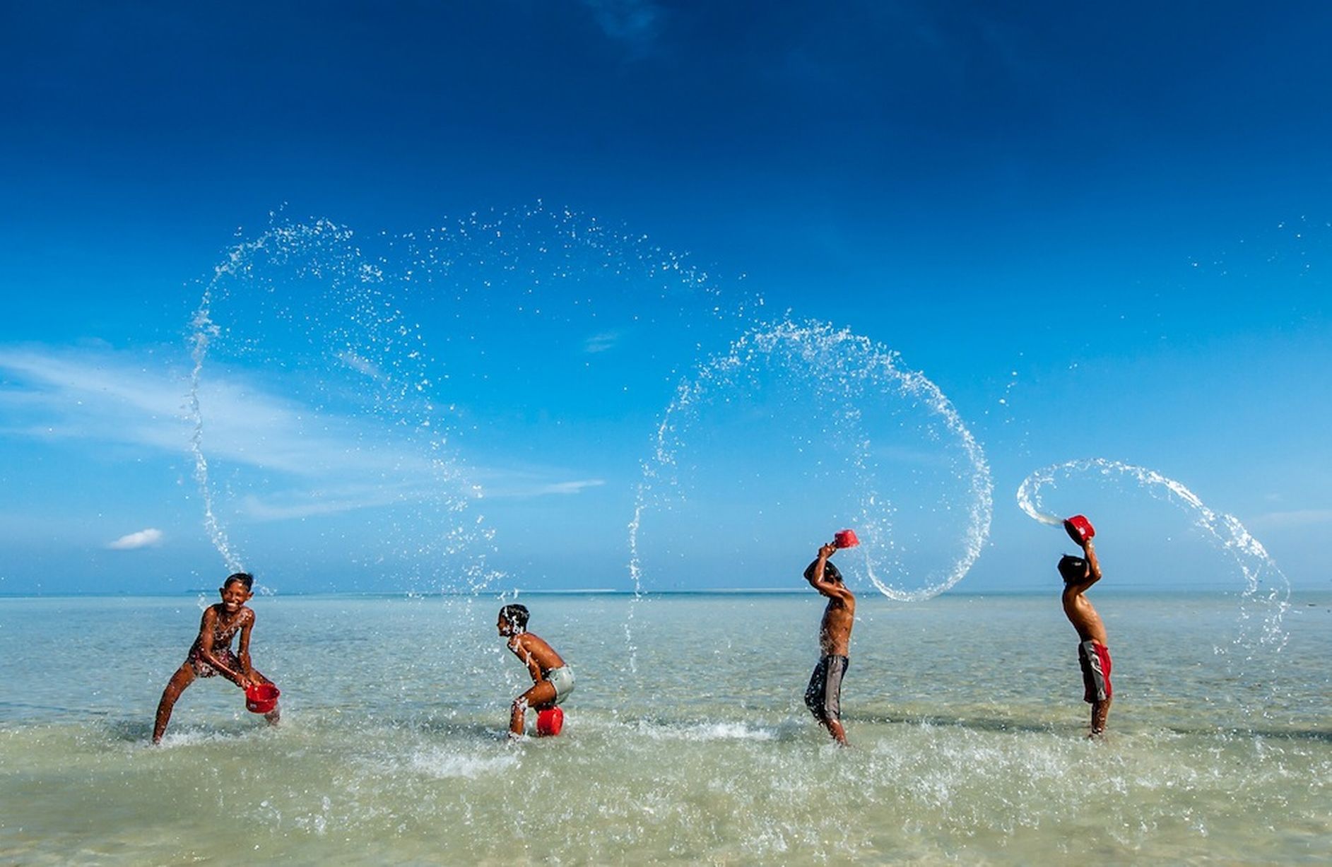 Bajau people of Malaysia - Children Playing 2