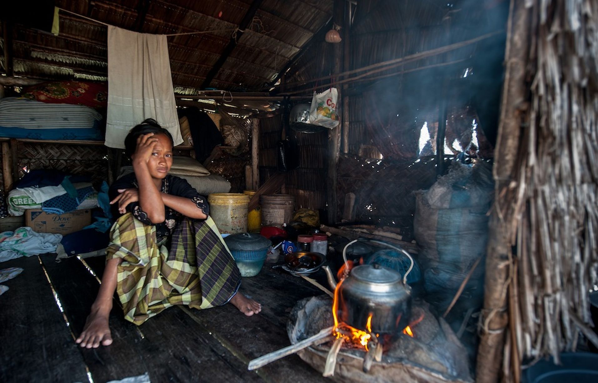Bajau people of Malaysia - Inside Hut