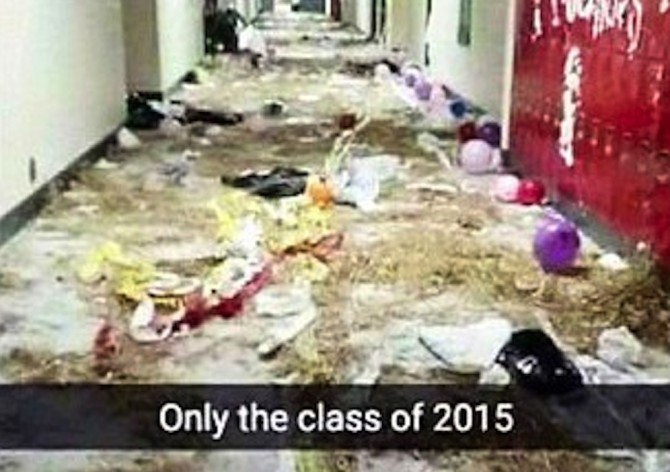 Class Of 2015 High School Prank