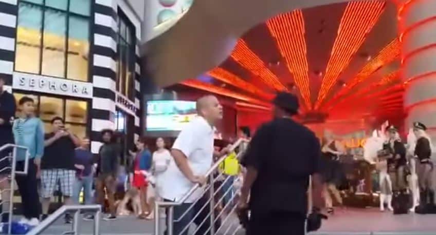 Drunk Dude Starts Fight On The Las Vegas Strip And Gets Knocked Out… Twice