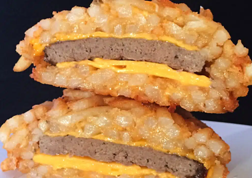 Someone’s Created A Burger With A Bun Made Out Of French Fries