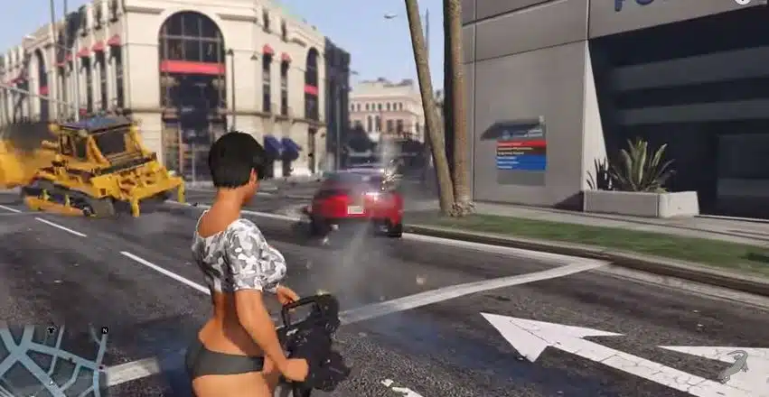 GTA V Modders Have Created A Gun That Shoots Cars Instead Of Bullets