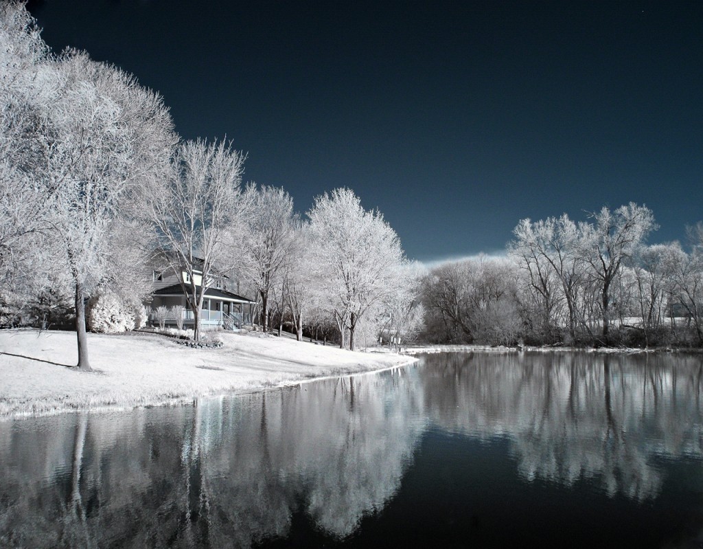 Infrared Photography - River House