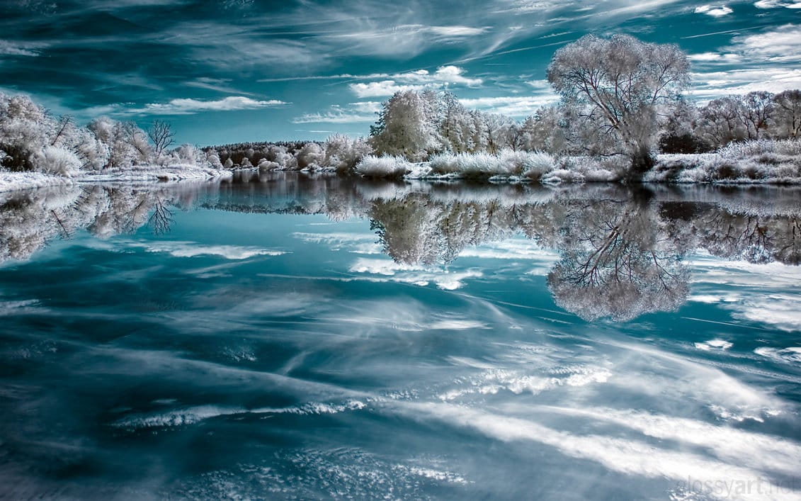 Infrared Photography - Water Reflection